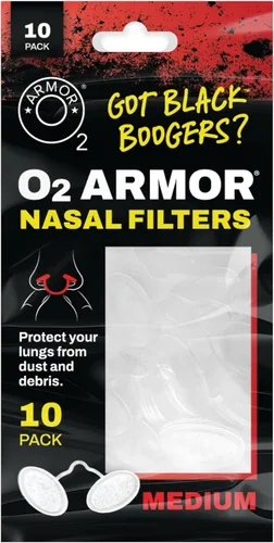 Vista 13 de O2 Armor Filtros de nariz para soldadores y alergias - Filtro de nariz para polvo - Filtros nasales para soldadura - Máscara de polvo de nariz