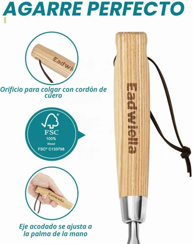 Vista 5 de Herramienta ligera de acero inoxidable para deshierbar grietas