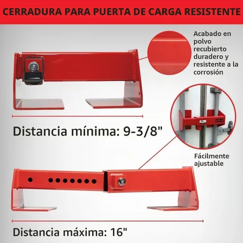 Vista 4 de Cerradura de Equipo de Carga Pesada para Puerta de Carga - Cerradura de Contenedor de Envío de Acero con Recubrimiento en Polvo - Cerradura