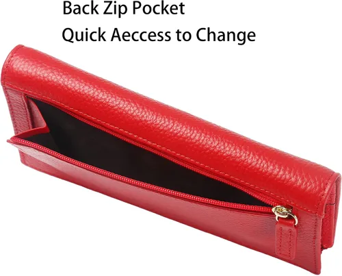 Vista 4 de Lavemi Ultra Slim Thin Leather RFID Blocking Bifold Credit Card Holder Wallets for Women