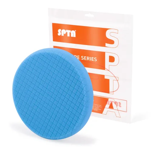 Vista 9 de SPTA - Almohadilla verde de corte grueso de 3.5 pulgadas para placa de respaldo de 3 pulgadas (80 mm), esponja de pulido ideal para pulir