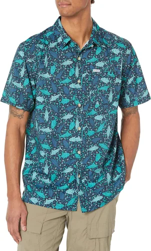 Vista 64 de Columbia - Camisa Super Slack Tide Camp de manga corta para hombre