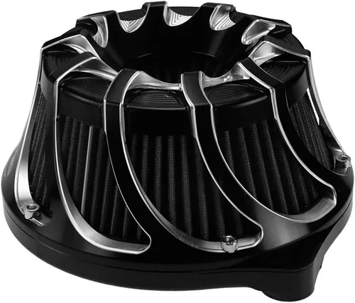 Vista 7 de Kit de entrada de aire limpiador de aire CNC para motocicletas con turbina, filtro de aire para Harley Sportster XL Touring Softail Dyna