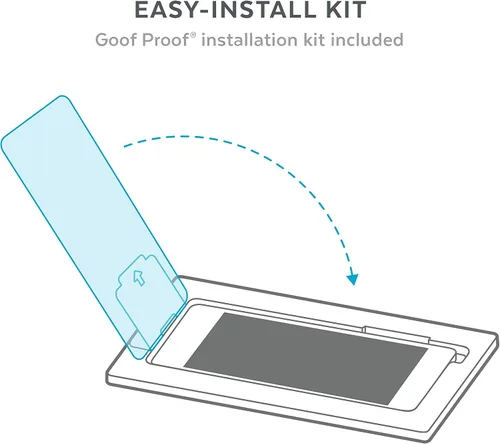 Vista 6 de Speck Productos Shieldview Protector de pantalla de cristal para iPhone 14 Pro, modelo de 6.1", transparente Claro
