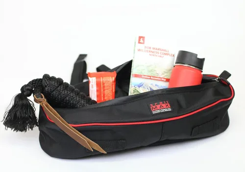 Vista 2 de TrailMax Alforja de caballo de cantillo aislada y acolchada serie 500 para montar en senderos; bolsas acolchadas y aisladas para caballos; bolsa
