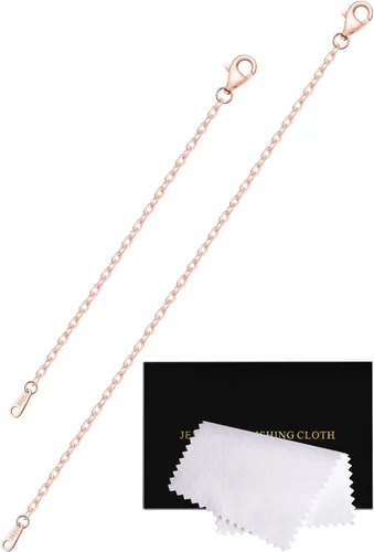 Vista 16 de Extensores de collar para mujer, chapados en oro de 14 quilates, extensores de collar duraderos, cadena de plata de ley 925 para pulsera y Dorado