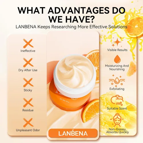 Vista 2 de LANBENA Crema de urea 40 por ciento para pies más 2% ácido salicílico 3.52 onzas, crema de pies y crema de manos máxima fuerza con aloe vera