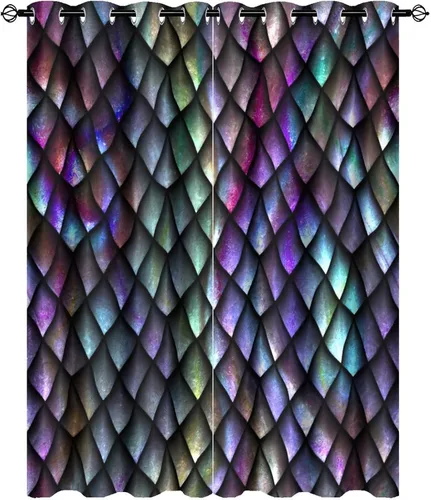 Vista 33 de Cortinas opacas de constelación para sala de estar, arte moderno abstracto, negro, galaxia, blanco, patrón de símbolo de constelación