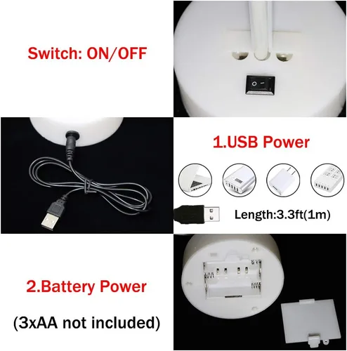 Vista 5 de Letreros LED de neón de luna, luces nocturnas moradas de media luna con USB, funciona con pilas, lámpara de luna para fiesta de cumpleaños, boda