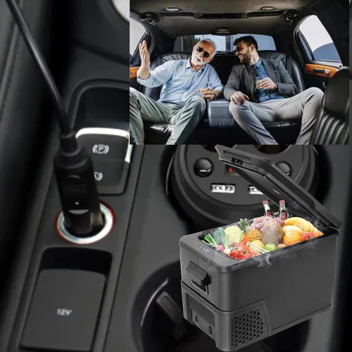 Vista 6 de Adaptador de fuente de alimentación para encendedor de cigarrillos de coche 12V/24V, enchufe macho, cable de extensión de 3 m con botón