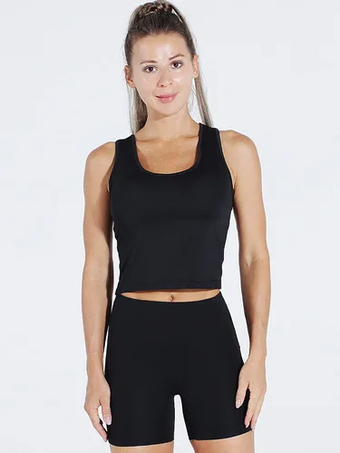 Vista 3 de CADMUS 3 Pieces Basic Crop Tank Tops Sleeveless Racerback Sport Crop Top for Women