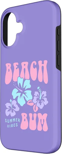 Vista 2 de Coconut Girl Beach Bum - Carcasa para iPhone 16, diseño de moda de los años 90
