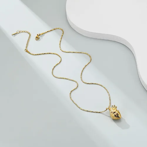 Vista 14 de Imrsanl Collar con colgante de joyería de cremación para cenizas – Collar anatómico de urna de corazón para cenizas – Medallones conmemorativos