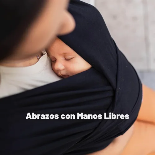 Vista 7 de CuddleCarry - Anillo para bebé preenvuelto, recién nacido a niño de 8 a 35 libras, color negro