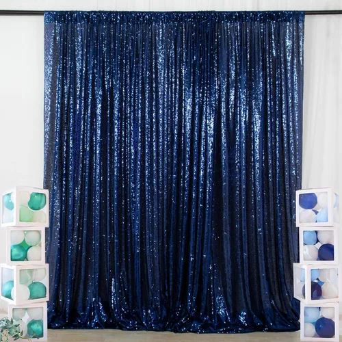 Vista 23 de ShiDianYi Cortina de fondo color rubor de 4 x 6 pies con lentejuelas para fotos, cortinas brillantes para telón de fondo, eventos y fiestas, telón