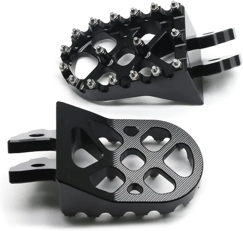 Vista 5 de MZS Estriberas eléctricas para motocross compatibles con X3 XXX MX3 MX4 MX5, estriberas Ebike MX más anchas reposapiés resto pedal CNC aluminio negro