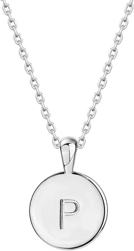 Vista 49 de PAVOI - Collar con dije de letra inicial chapado en oro de 14 quilates para mujer Collar con inicial alfabética de oro