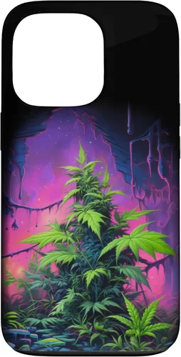 Vista 10 de 420, Colorful Weed Phone Accessory, Pink, Green & Purple Case for iPhone 16