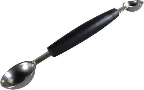 Vista 3 de Cuchara de doble cara del melón de la fruta, 2 en 1 cortador de la cucharada del acero inoxidable 7.1 in