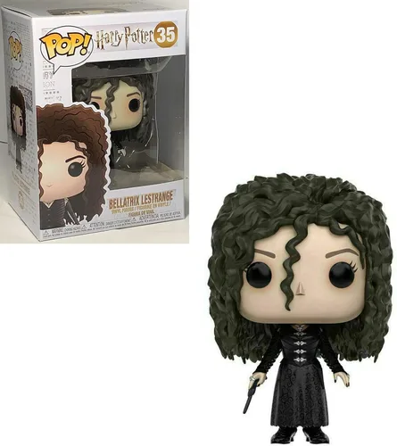 Vista 2 de Harry Potter Bellatrix Lestrange Funko Pop! Figura de vinilo (paquete con funda protectora compatible con Pop Box), multicolor, 3.75 pulgadas
