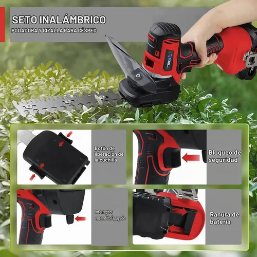 Vista 3 de NEWONE Juego de herramientas de 12 piezas 18V MAX MATRIX Kit combinado de herramientas eléctricas con taladro, con 2 baterías de 2.0Ah y cargador