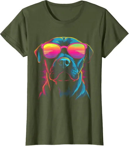 Vista 61 de Pit Bull Mom Dog Lover Colorido Artistic Pitbull Owner - Camiseta para mujer, Negro