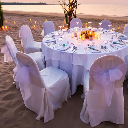 Vista 8 de 50 bandas de organza para silla para decoración de bodas, banquetes, fiestas, eventos, suministros para silla, lazos, bandas de cubierta - blanco