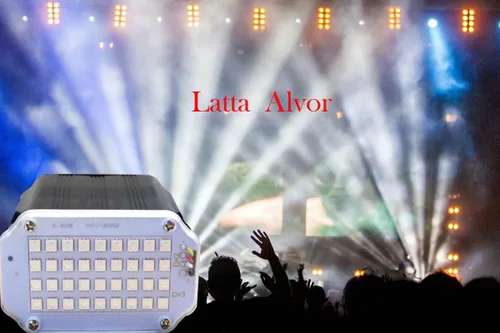 Vista 7 de Luces estroboscópicas para DJ Disco KTV, luces estroboscópicas, luz de escenario, 36 luces LED, iluminación estroboscópica con sonido activado