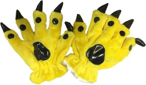 Vista 4 de Guantes de invierno unisex con garra de pata para disfraz de Halloween
