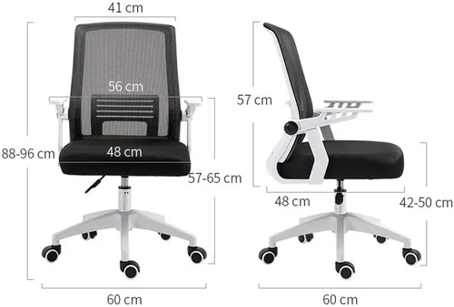 Vista 2 de Silla de computadora resistente para adultos, reposabrazos giratorio, silla extraíble para sala de Internet Cafe (Azul)
