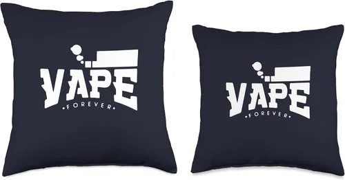 Vista 3 de Funny Vaping Vaper Vape Lovers Gift Idea & Tees Forever Vaping - Almohada de estilo gráfico, 16 x 16 pulgadas, multicolor