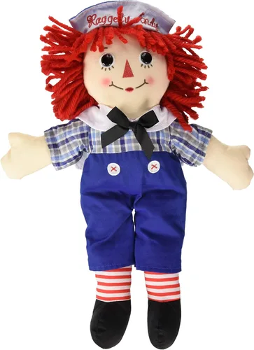 Vista 3 de Paquete de 2 Muñecas Aurora - Muñecas grandes de 16" clásicas de Raggedy Ann y Raggedy Andy