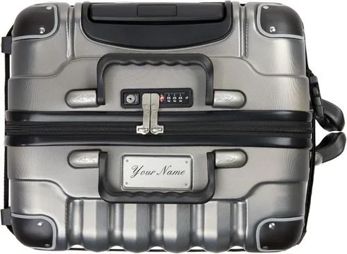 Vista 7 de VinGardeValise Maleta de viaje para vino, hasta 12 botellas (plata) con placa de identificación personalizada para equipaje