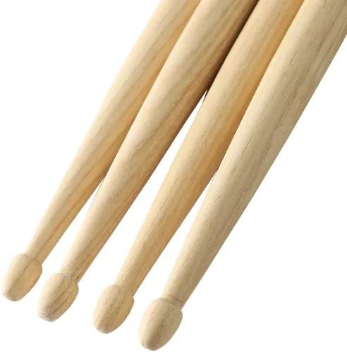 Vista 8 de Ubblove Baquetas 5A 2 pares con mangos antideslizantes para tambor, ligeras y duraderas de madera, 2 pares de baquetas para niños y adultos