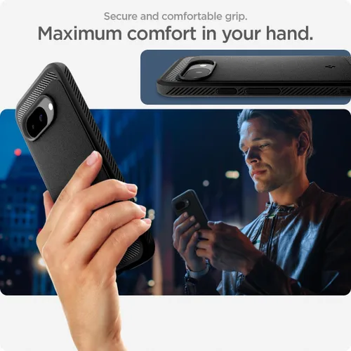 Vista 5 de Spigen Funda para Pixel 9a, Rugged Armor MagFit (2025) [compatible con accesorios MagSafe] - Negro mate