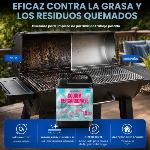 Vista 2 de Blanqueador y oxígeno de percarbonato de sodio de 2.5 libras, potenciador y limpiador de ropa