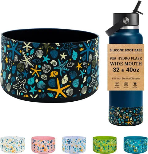 Vista 31 de HEYSKAY - Base de silicona para botella de agua Hydro Flask de boca ancha de 32 a 40 onzas