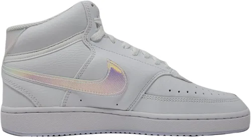 Vista 2 de Nike Tenis Court Vision Mid para mujer, NegroBlanco, 7