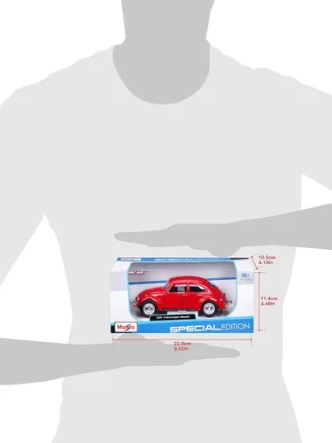 Vista 8 de Maisto Vehículo fundido a presión Volkswagen Beetle a escala 1:24 (los colores pueden variar)