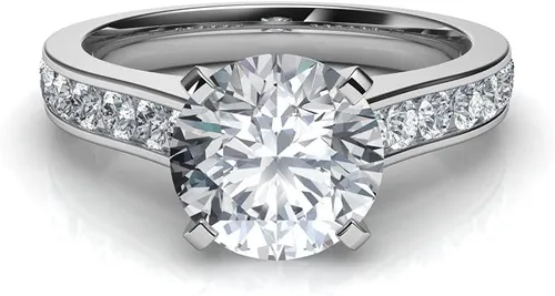 Vista 8 de PREVELI 3 Carat GRA Certified D VVS Moissanite Engagement Rings For Women Simulated Diamond Rings 925 Sterling Silver