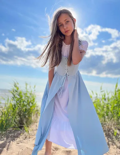 Vista 3 de Scarlet Darkness Vestido renacentista para niñas, disfraz de princesa medieval de dos piezas, 7-14 años