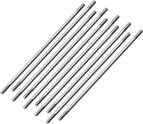 Vista 17 de uxcell M3x25mm Conector Varilla de Acero Inoxidable Varillaje de Varilla, para RC Barco, Coche, Avión, Helicóptero, 10pcs