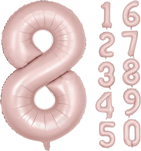 Vista 43 de Globos gigantes de helio de aluminio de 40 pulgadas, color negro, globos digitales grandes del número 0 para decoración de fiesta de cumpleaños