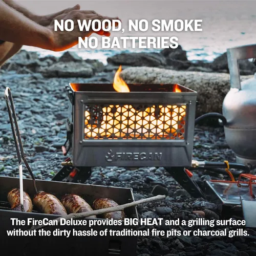 Vista 5 de Ignik FireCan Deluxe - Chimenea portátil de propano y parrilla