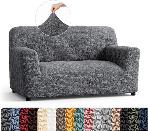 Vista 61 de PAULATO BY GA.I.CO. Funda para Silla - Funda para Sillón - Funda para Sillón - Funda de Tela Suave - Protector de Muebles Elegante de Ajuste Ceniza