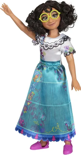 Vista 8 de Disney Encanto Muñeca de moda de Isabela con vestido, zapatos y horquilla