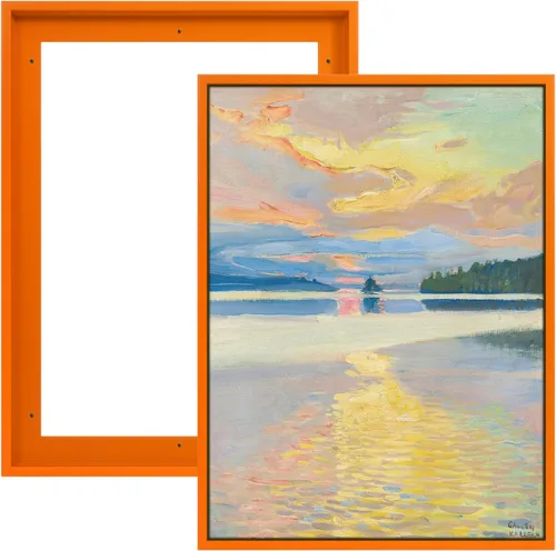Vista 34 de FOLKOR Floating Frame for 8x10 Inch Canvas Painting with 0.6-0.8" Deep, 2 Pack Canvas Floater Frame Living Room Decor, Wall Art frame for Prints Oil