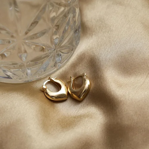 Vista 40 de Gempires - Aretes ligeros y gruesos, delicados y minimalistas, hipoalergénicos, chapados en oro, sin deslustre, diseño clásico, para uso diario