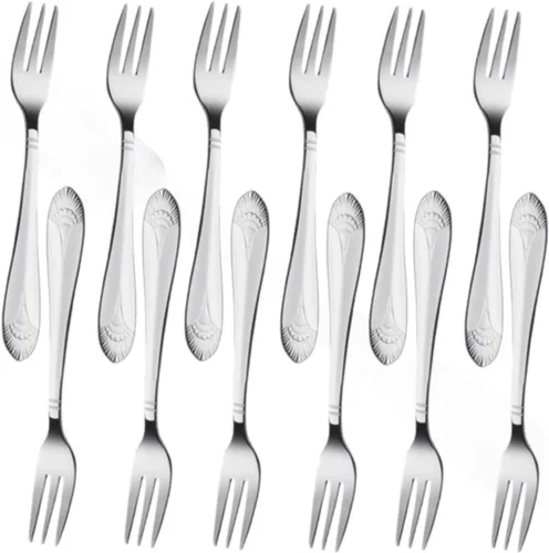 Vista 8 de TrueCraftware - Elizabeth - Juego de 12 cucharas de caldo de acero inoxidable, cubiertos de acero inoxidable, juego de vajilla de cocina
