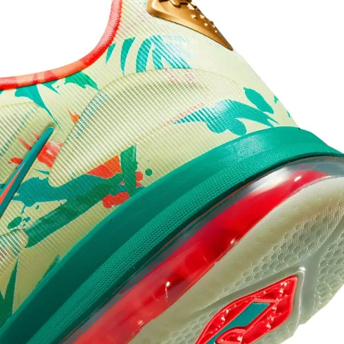 Vista 7 de Nike Lebron 9 Low Lebonald Palmer 2022 edición limitada, White LimeBright Mango